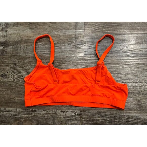 Skims Athletic Sports Bra Large Orange Athletic Work Out Yoga Running - Picture 2 of 4
